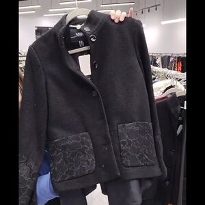 Nissa embellished black jacket. Size 8